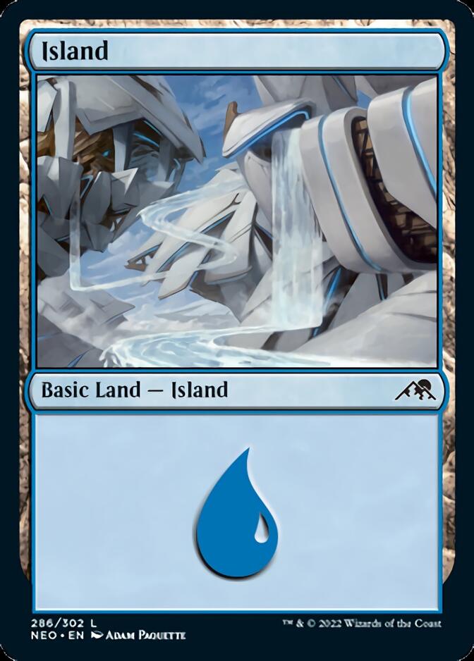 Island (286) [Kamigawa: Neon Dynasty] [Foil]