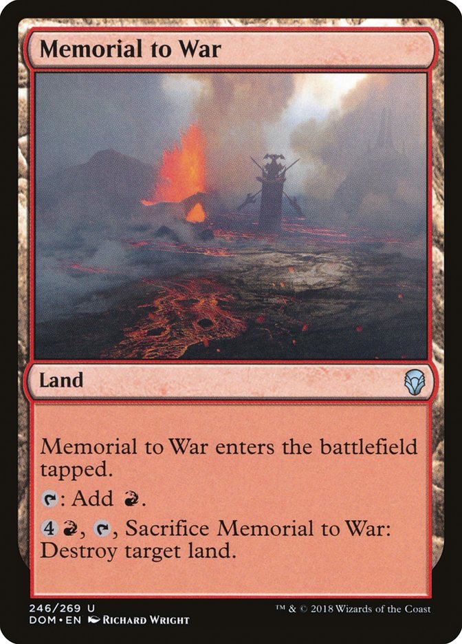 Memorial to War [Dominaria] [Foil]