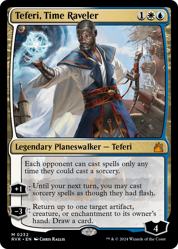 Teferi, Time Raveler [Ravnica Remastered] [Foil]