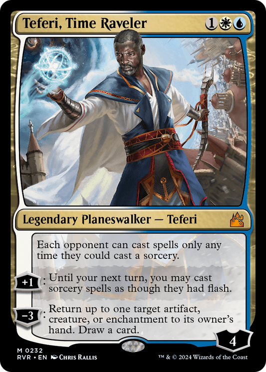 Teferi, Time Raveler [Ravnica Remastered] [Foil]