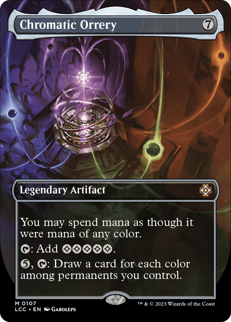Chromatic Orrery (Borderless) [The Lost Caverns of Ixalan Commander] [Foil]