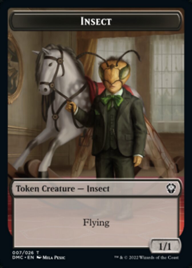 Insect Token [Dominaria United Commander Tokens] [Foil]