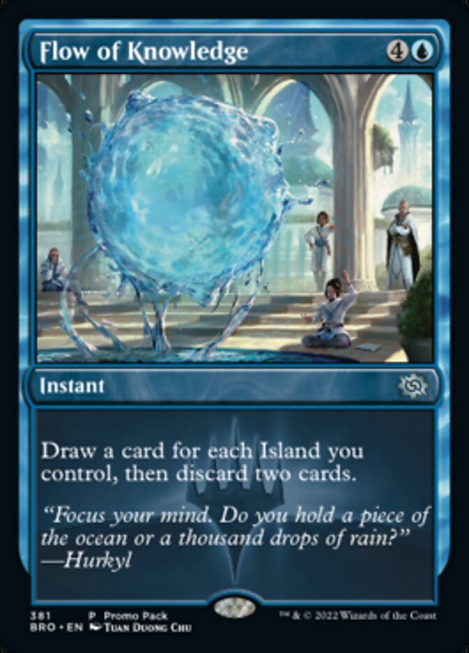 Flow of Knowledge (Promo Pack) [The Brothers' War Promos] [Foil]