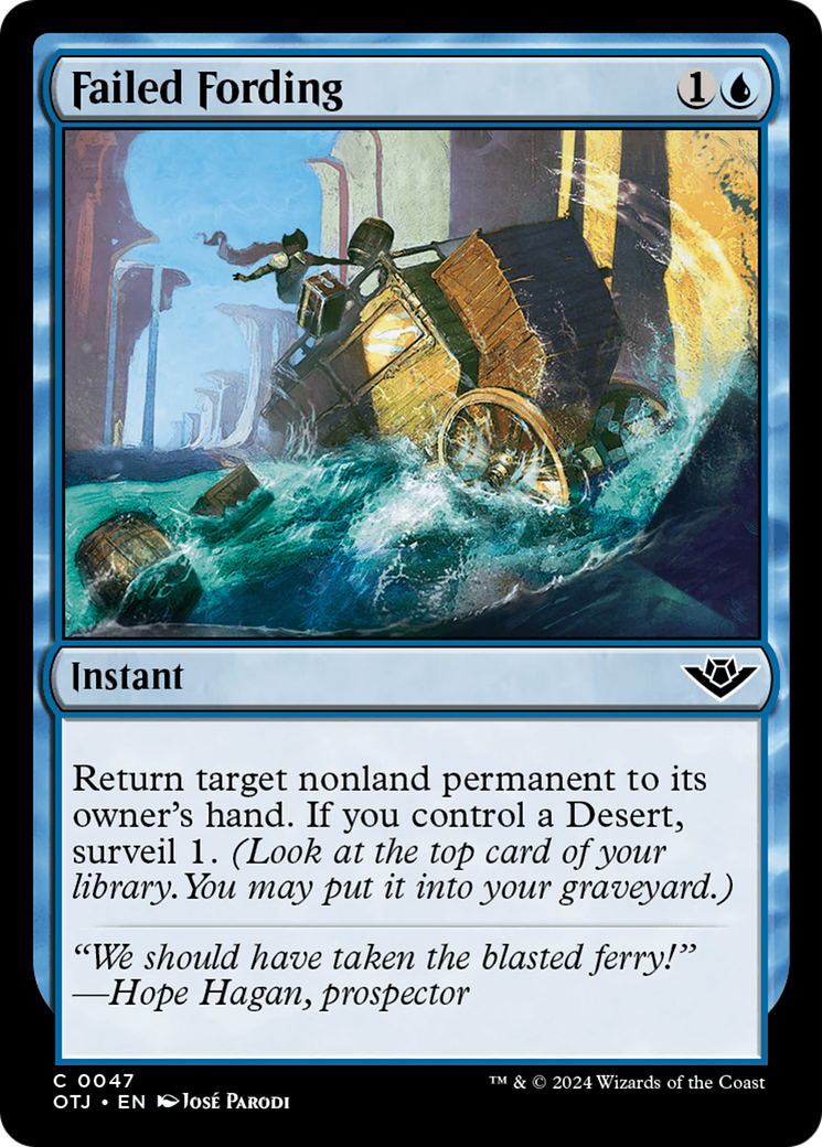 Failed Fording [Outlaws of Thunder Junction] [Foil]