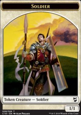 Cat // Soldier Double-Sided Token [Commander 2018 Tokens]