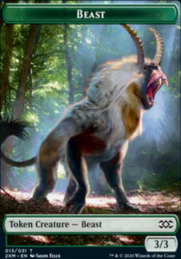 Ape // Beast Double-Sided Token [Double Masters Tokens]