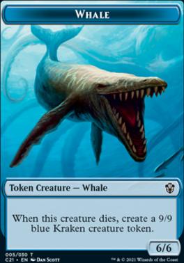 Beast (010) // Whale Double-Sided Token [Commander 2021 Tokens]