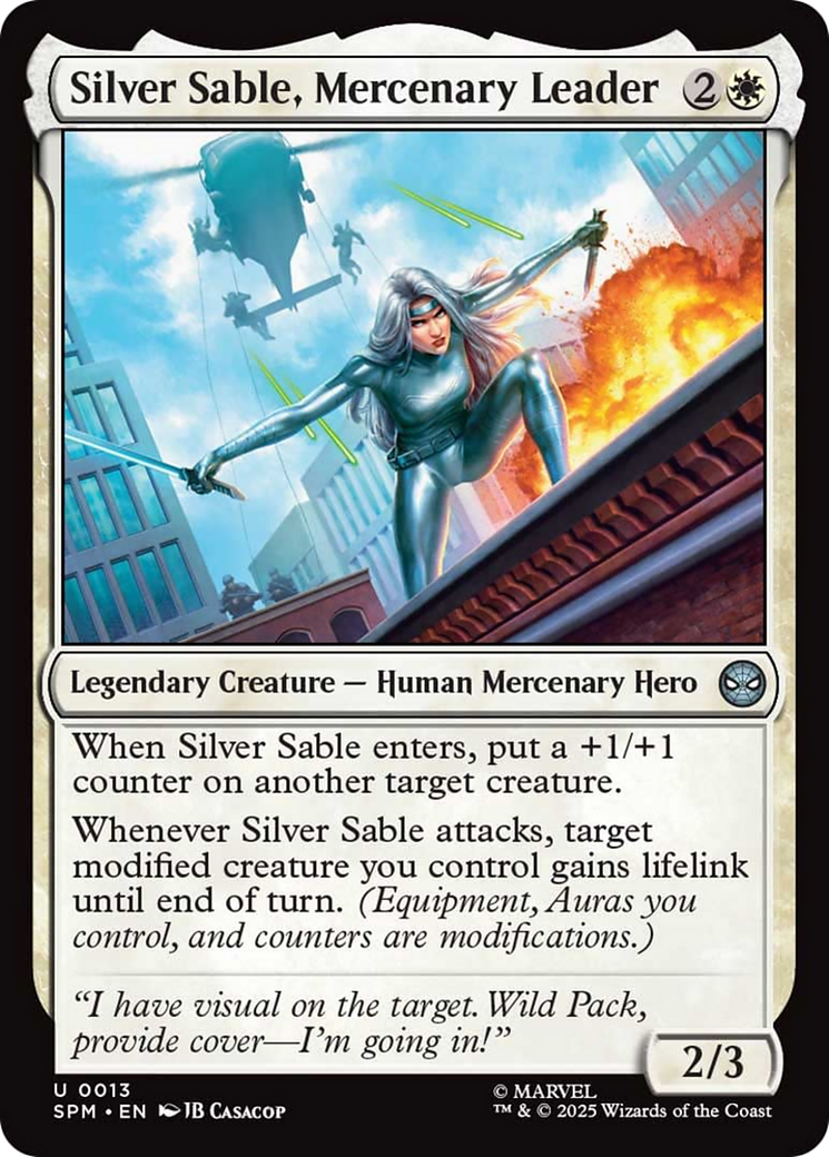 Silver Sable, Mercenary Leader [Marvel's Spider-Man] [Foil]