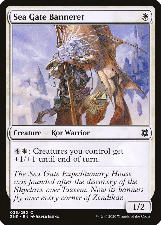 Sea Gate Banneret [Zendikar Rising] [Foil]