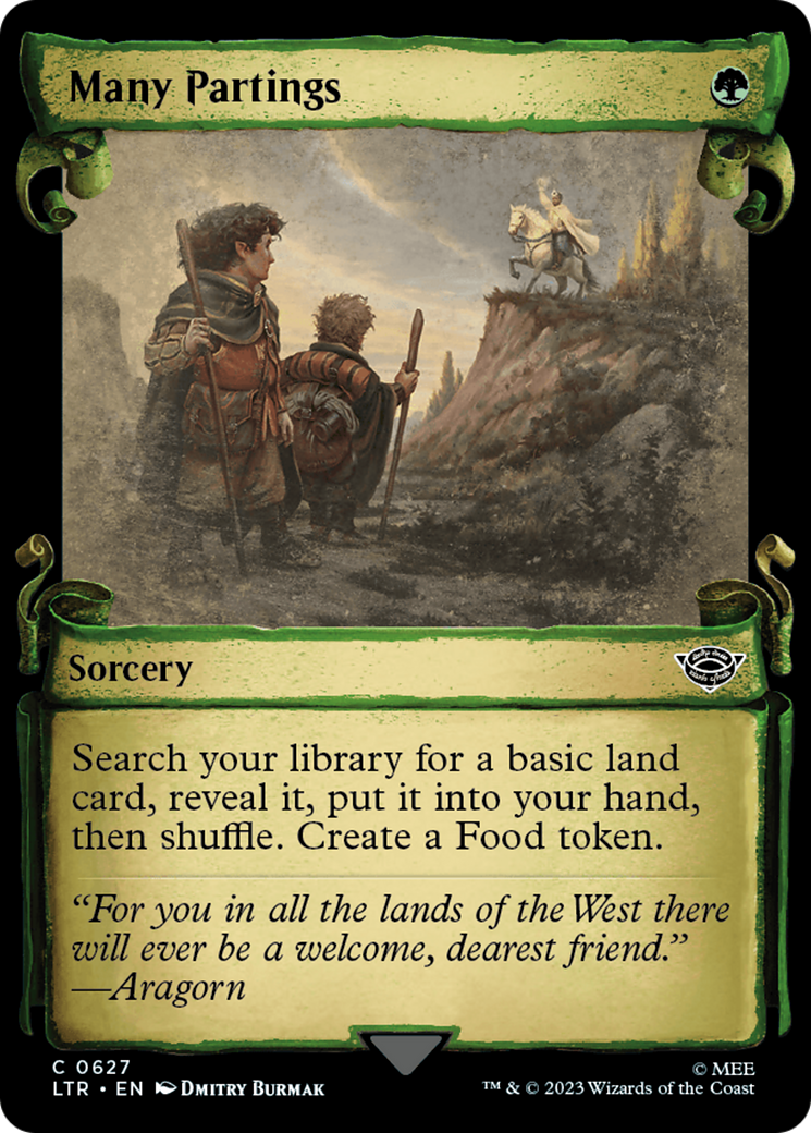 Many Partings [The Lord of the Rings: Tales of Middle-Earth Showcase Scrolls] [Foil]