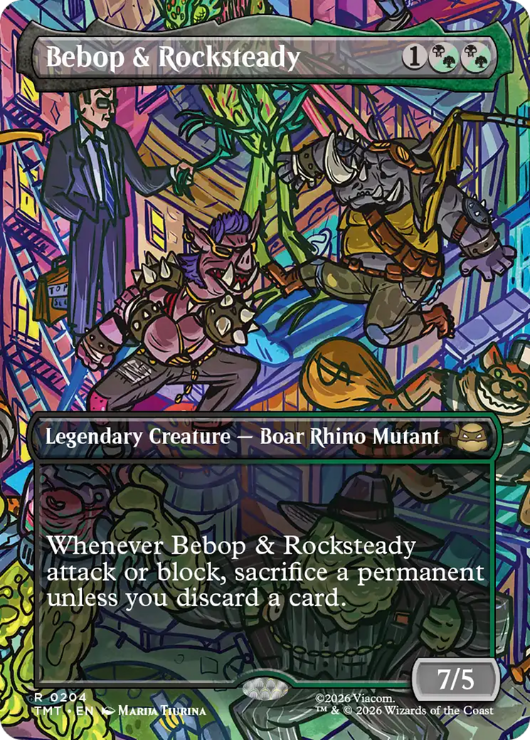 Bebop & Rocksteady (Borderless) [Teenage Mutant Ninja Turtles] [Foil]