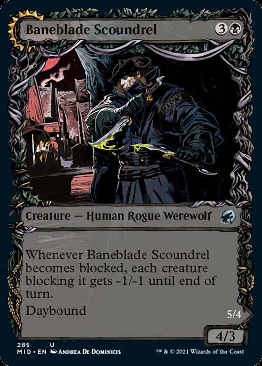 Baneblade Scoundrel // Baneclaw Marauder (Showcase Equinox) [Innistrad: Midnight Hunt] [Foil]