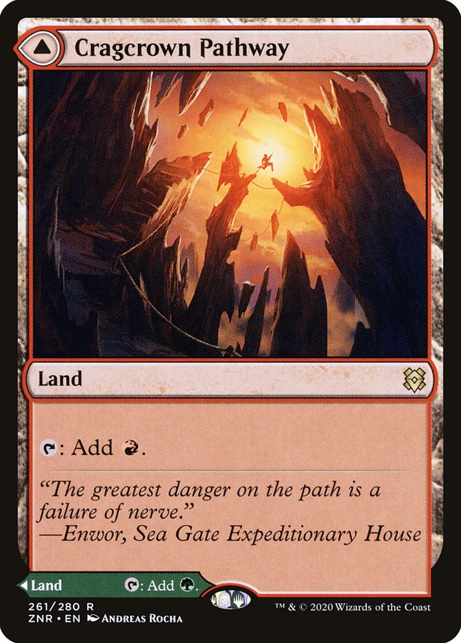 Cragcrown Pathway // Timbercrown Pathway [Zendikar Rising] [Foil]