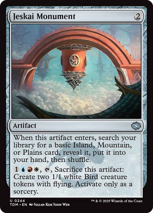 Jeskai Monument [Tarkir: Dragonstorm] [Foil]