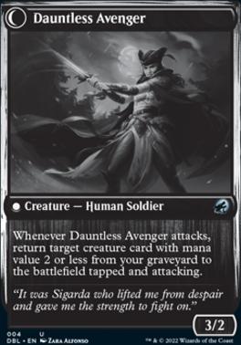 Bereaved Survivor // Dauntless Avenger [Innistrad: Double Feature] [Foil]