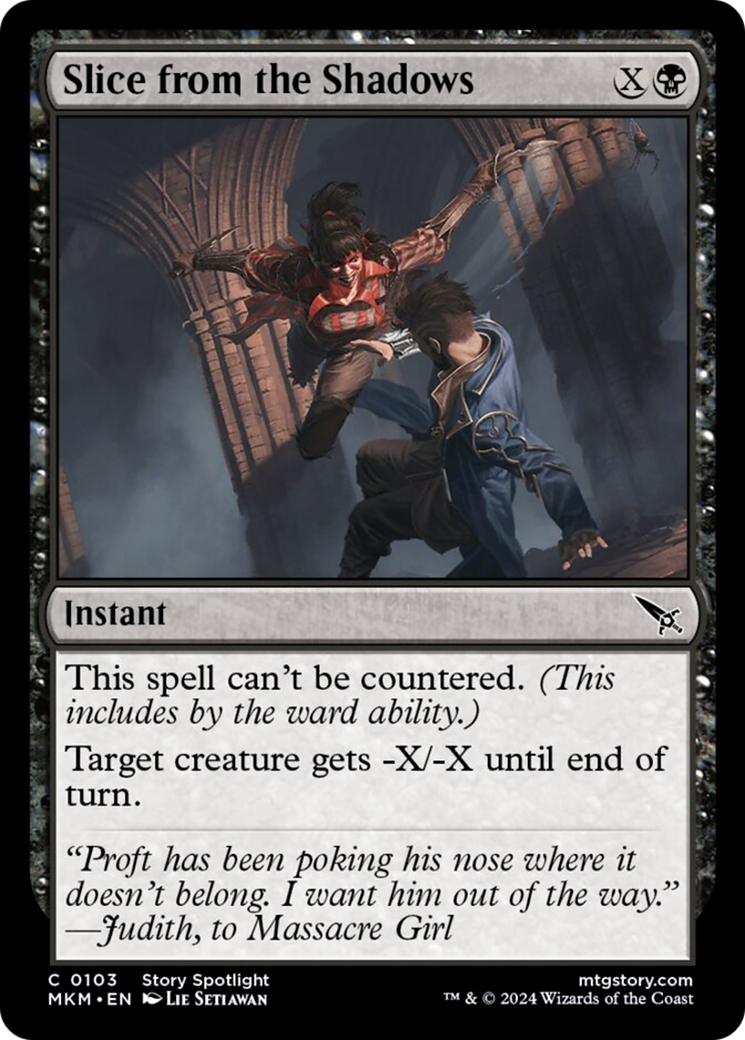 Slice from the Shadows [Murders at Karlov Manor] [Foil]