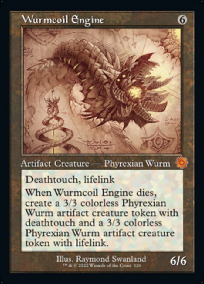Wurmcoil Engine (Retro Schematic) [The Brothers' War Retro Artifacts] [Foil]