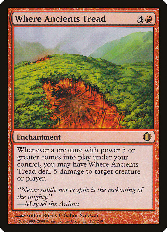 Where Ancients Tread [Shards of Alara] [Foil]