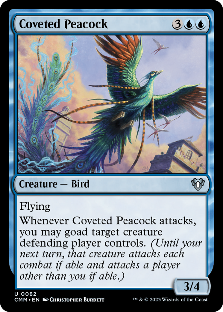 Coveted Peacock [Commander Masters] [Foil]