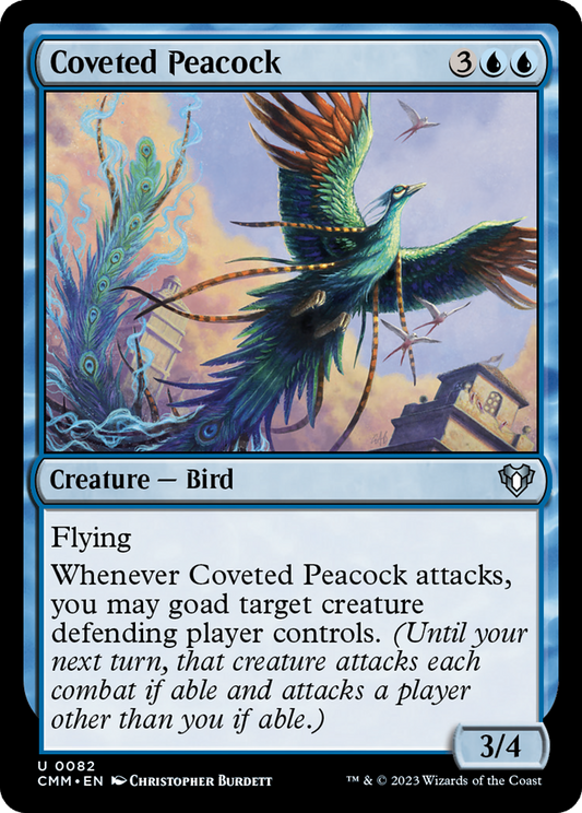 Coveted Peacock [Commander Masters] [Foil]