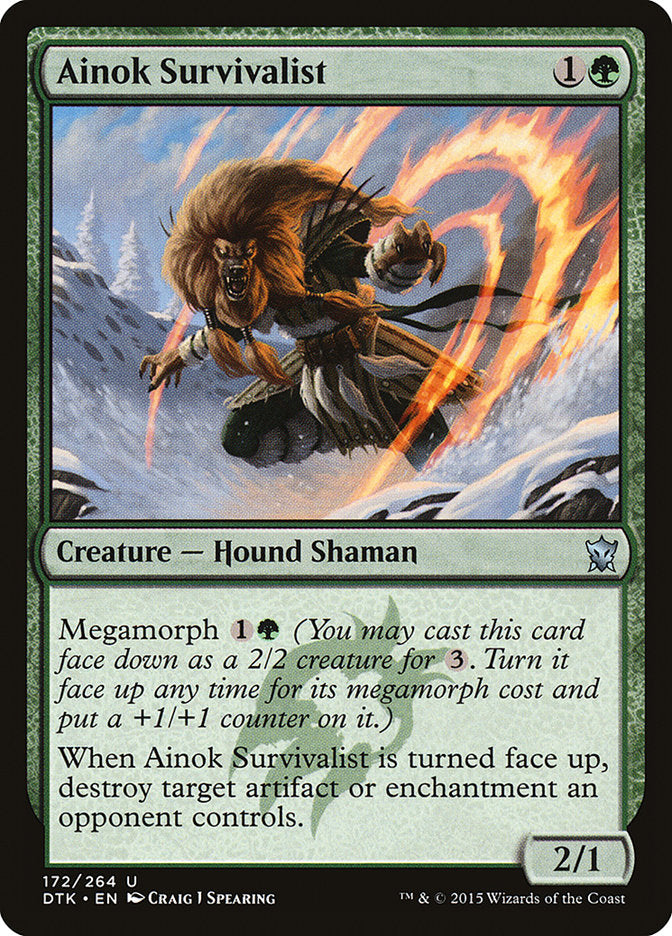 Ainok Survivalist [Dragons of Tarkir] [Foil]