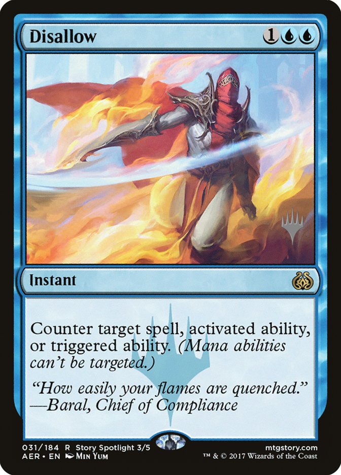 Disallow (Promo Pack) [Aether Revolt Promos] [Foil]