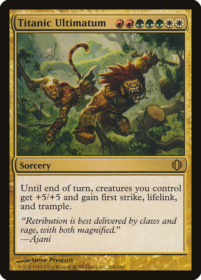 Titanic Ultimatum [Shards of Alara] [Foil]