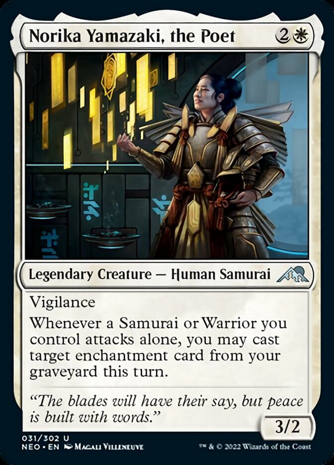Norika Yamazaki, the Poet [Kamigawa: Neon Dynasty] [Foil]