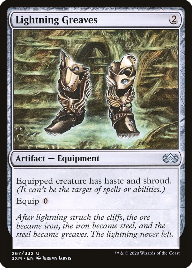 Lightning Greaves [Double Masters] [Foil]