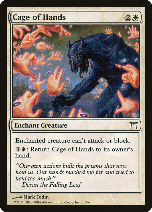 Cage of Hands [Champions of Kamigawa] [Foil]