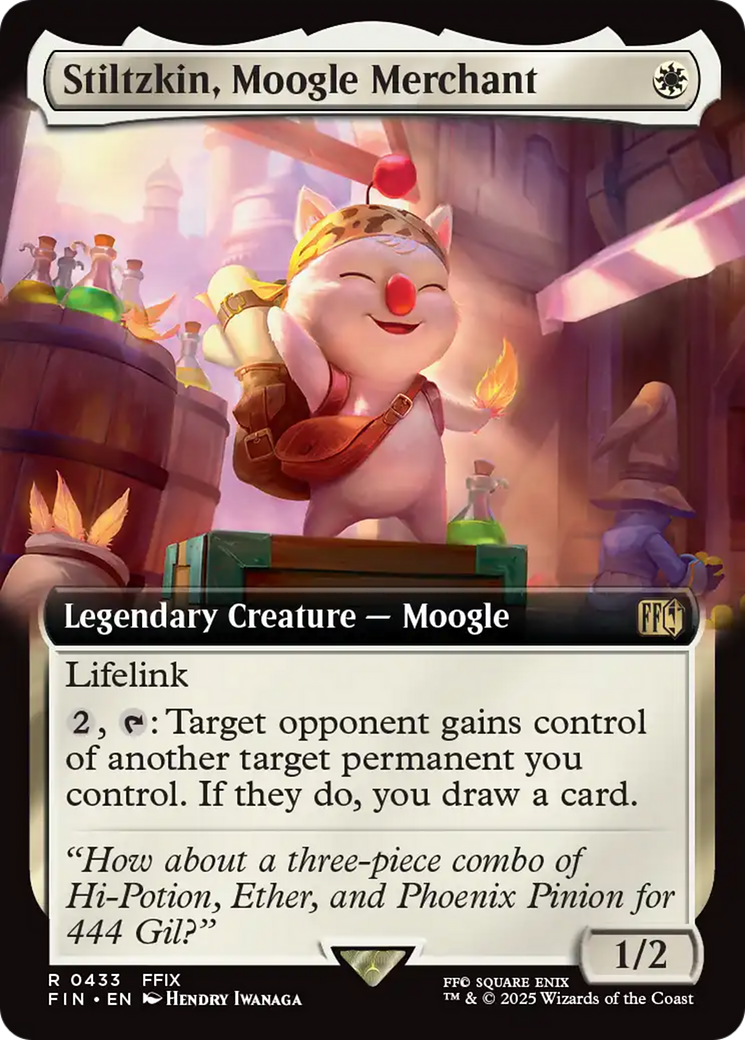 Stiltzkin, Moogle Merchant (Extended Art) [FINAL FANTASY] [Foil]