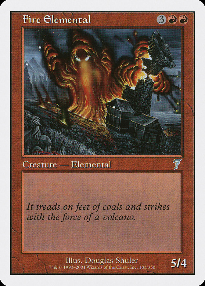 Fire Elemental [Seventh Edition] [Foil]