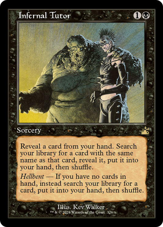 Infernal Tutor (Retro Frame) [Ravnica Remastered] [Foil]