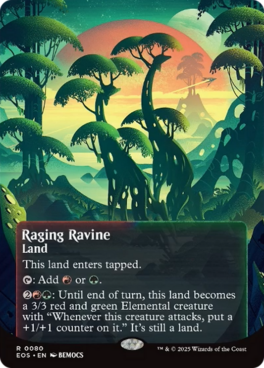 Raging Ravine (0080) (Borderless) [Edge of Eternities: Stellar Sights] [Foil]