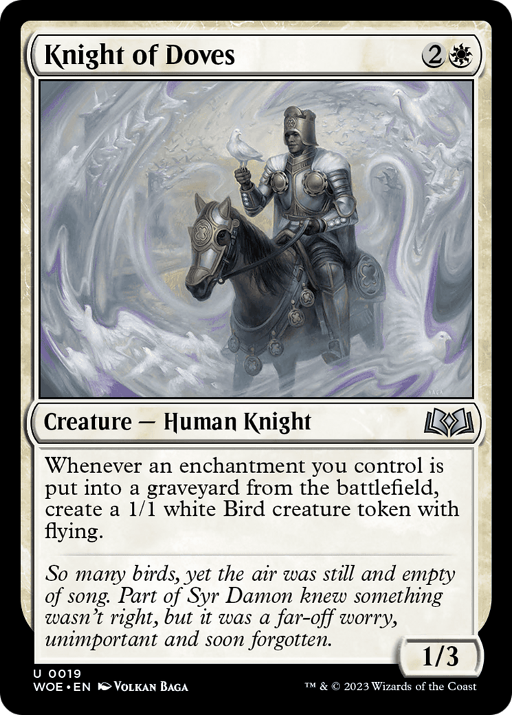 Knight of Doves [Wilds of Eldraine] [Foil]