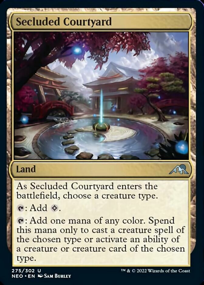Secluded Courtyard [Kamigawa: Neon Dynasty] [Foil]