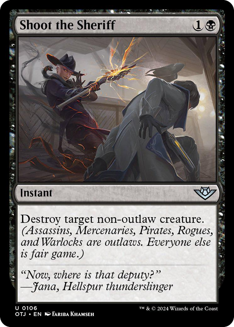 Shoot the Sheriff [Outlaws of Thunder Junction] [Foil]
