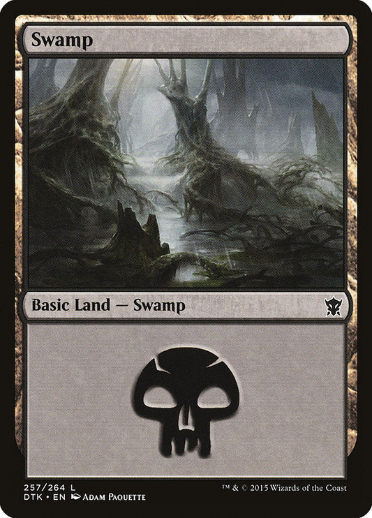 Swamp (257) [Dragons of Tarkir] [Foil]
