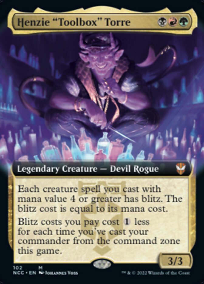 Henzie "Toolbox" Torre (Extended Art) [Streets of New Capenna Commander] [Foil]