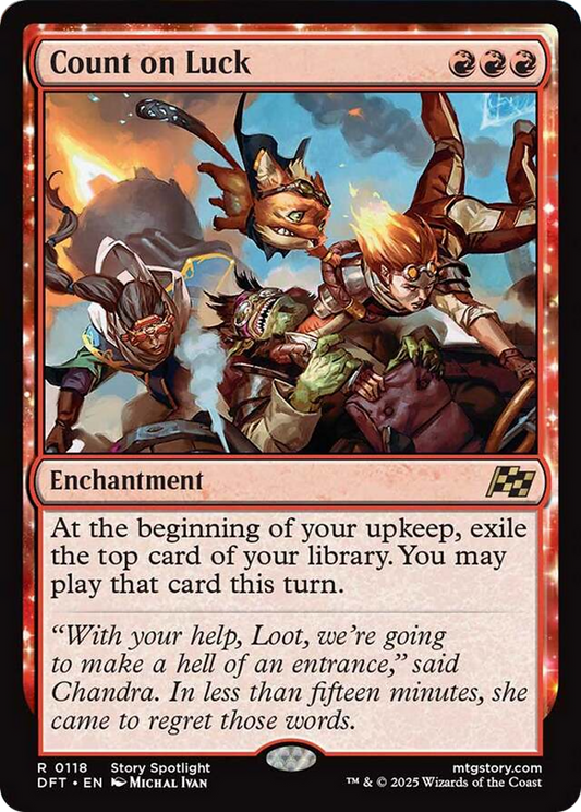 Count on Luck [Aetherdrift] [Foil]