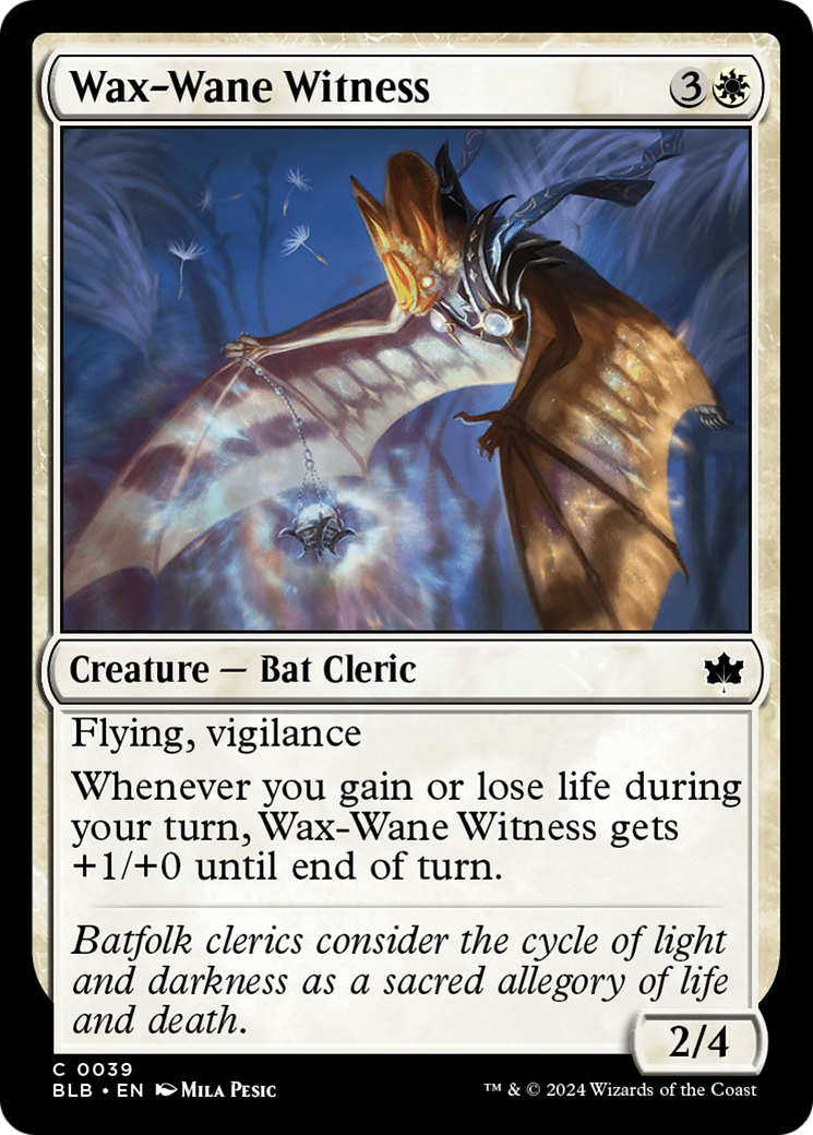 Wax-Wane Witness [Bloomburrow] [Foil]