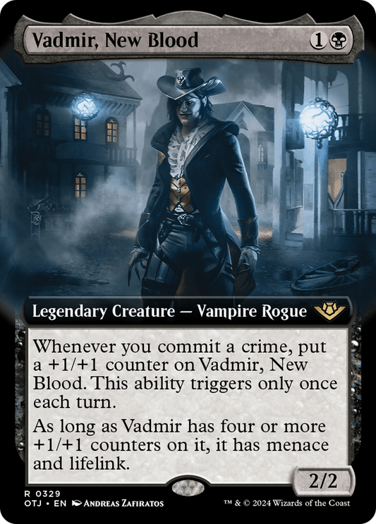 Vadmir, New Blood (Extended Art) [Outlaws of Thunder Junction] [Foil]