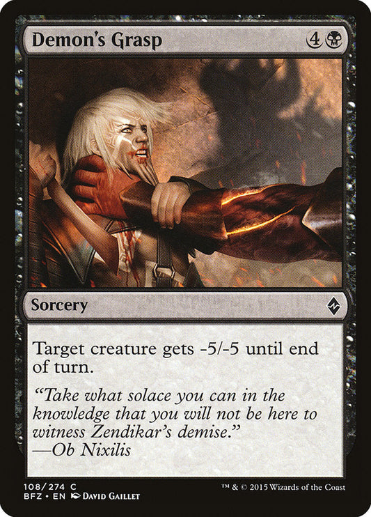 Demon's Grasp [Battle for Zendikar] [Foil]