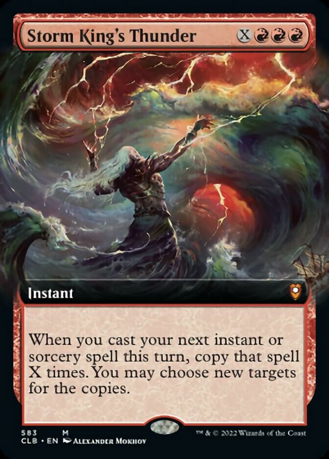 Storm King's Thunder (Extended Art) [Commander Legends: Battle for Baldur's Gate] [Foil]