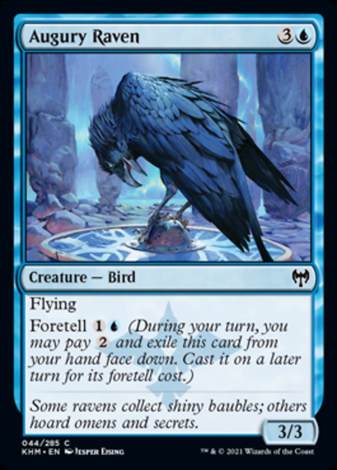 Augury Raven [Kaldheim] [Foil]