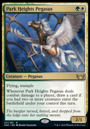 Park Heights Pegasus (Promo Pack) [Streets of New Capenna Promos] [Foil]