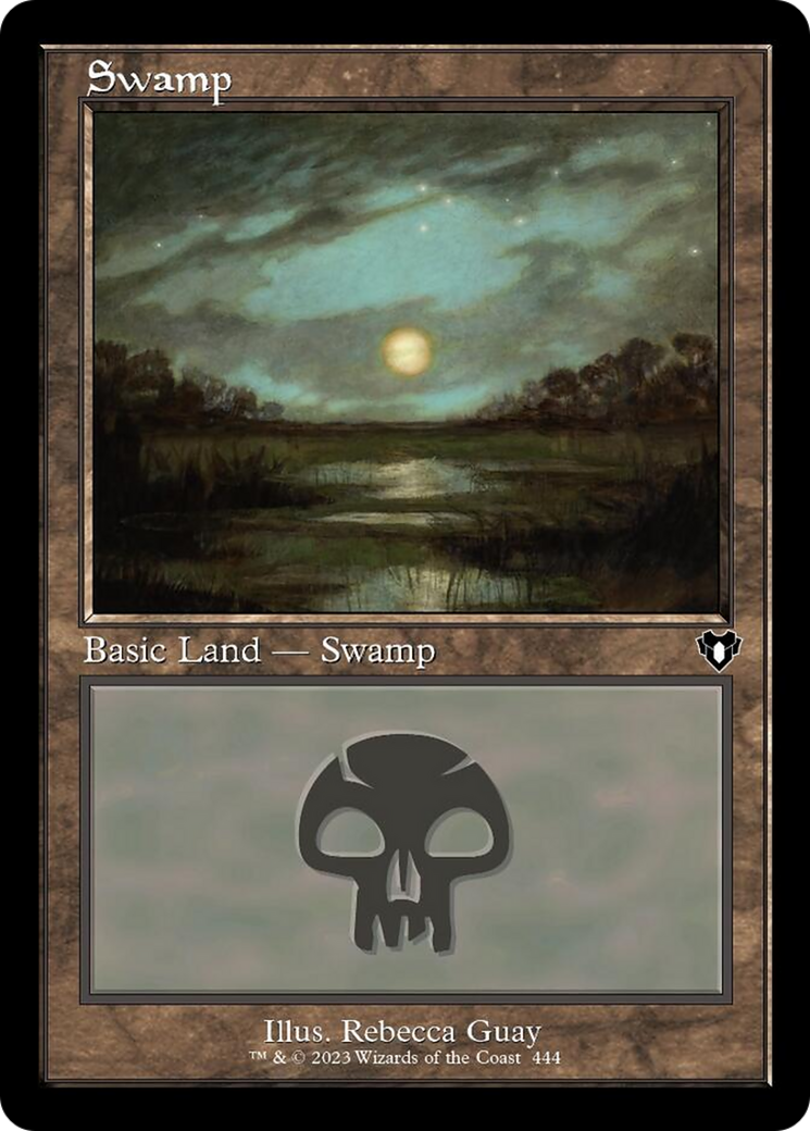 Swamp (444) (Retro) [Commander Masters] [Foil]