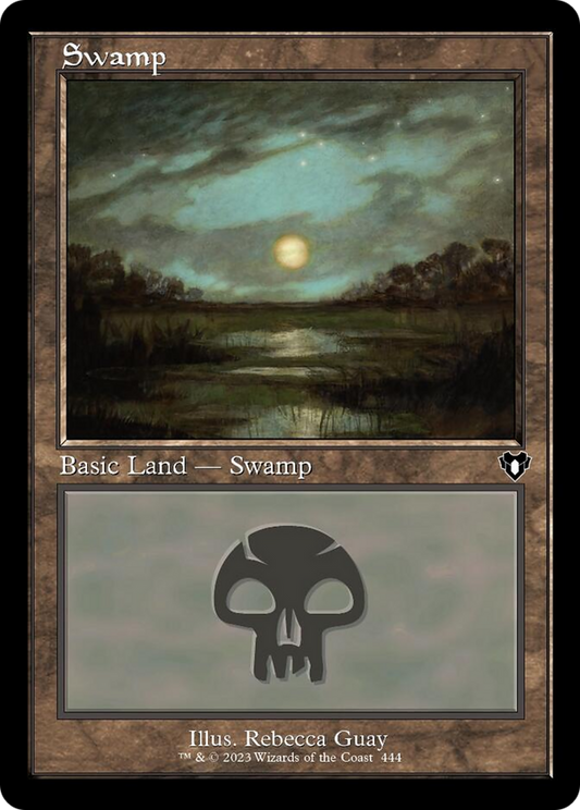 Swamp (444) (Retro) [Commander Masters] [Foil]