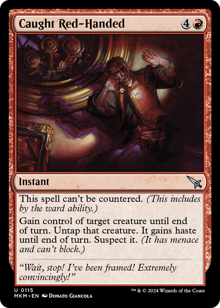 Caught Red-Handed [Murders at Karlov Manor] [Foil]