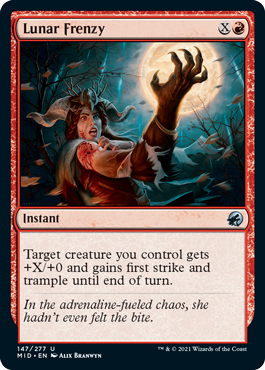 Lunar Frenzy [Innistrad: Midnight Hunt] [Foil]